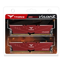 Team T-Force Vulcan Z 64GB Red Heatsink (2 x 32GB) DDR4 3200MHz DIMM System Memory