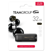 Team C175 32GB USB 3.1 Black USB Flash Drive