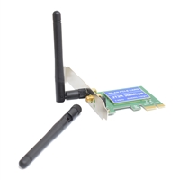 Evo Labs PCI-Express N300 WiFi Card with Detachable Antennas and Full/Low Profile Brackets