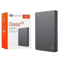 Seagate Basic 1TB USB 3.0 Black 2.5" Portable External Hard Drive