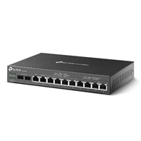TP-Link ER7212PC 12-Port Gigabit PoE+ Simultaneous Dual-WAN Broadband VPN Router/Switch/Omada Controller incl. 2 x 1GbE RJ45/SFP (110W)