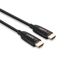 Lindy 38510 10m HDMI (M) 2.1 Anthra Line 7680x4320@60Hz / 3840x2160@120Hz Fibre Optic Hybrid Cable - Black