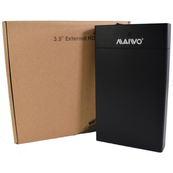Maiwo USB 3.0 3.5" External Hard Drive Enclosure  with Power Adapter