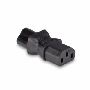 LINDY 30450 IEC C6 Cloverleaf Socket To IEC C13 3 Pin Plug Adapter