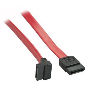 LINDY 33352 0.7m SATA Internal Cable 7 Pin To 90 Deg 7Pin
