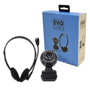 Evo Labs HC-01 Webcam and Headset Chatpack