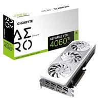 Gigabyte Nvidia GeForce RTX 4060Ti AERO OC 8GB Triple Fan White Graphics Card