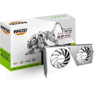 Inno3D Nvidia GeForce RTX 4060 Twin X2 8GB OC Graphics Card White