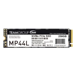 Team Group MP44L M.2 2280 250GB PCIe 4.0 x4 with NVMe 1.4 Internal SSD