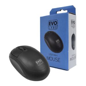 Evo Labs MO-001 Wired USB Mini Plug and Play Mouse