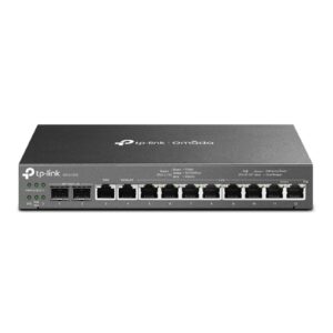 TP-Link ER7212PC 12-Port Gigabit PoE+ Simultaneous Dual-WAN Broadband VPN Router/Switch/Omada Controller incl. 2 x 1GbE RJ45/SFP (110W)