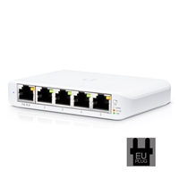 Ubiquiti USW-FLEX-MINI UniFi USW Flex Mini 5 Port Smart Managed POE/USB C Powered Gigabit Network Switch (EU Plug)