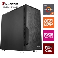 with Wi-Fi Card - Stylish Black Antec Case - Pre-Built System