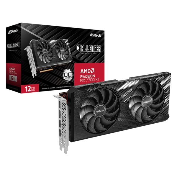 ASRock AMD Radeon RX7700 XT Challenger 12GB OC Graphics Card