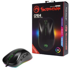 Marvo Scorpion G954 USB RGB LED Black Programmable Gaming Mouse