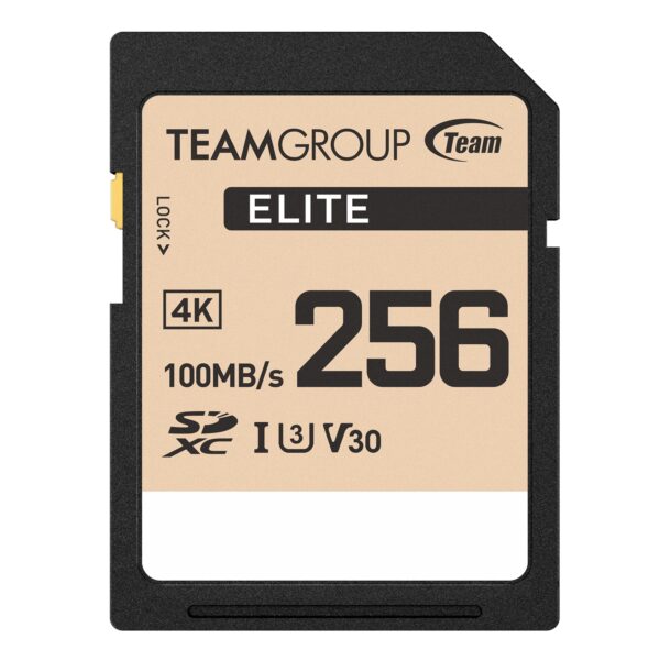Team ELITE SDXC UHS-I U3 V30 Memory Card 256GB