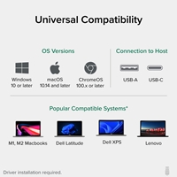 Plugable UD-3900Z USB-A/USB-C Dual Monitor Universal DisplayLink Certified Docking Station - Image 6