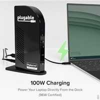 Plugable UD-3900C4 Quad Monitor 96W USB-C PD DisplayLink Certified Docking Station - Image 5