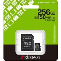 Kingston Canvas Select Plus 256GB Micro SD Claad 10 UHS-I Flash Card - Canny Clever Group - Affordable Computers, Laptops, Gaming Systems and Entertainment Kingston Canvas Select Plus 256GB Micro SD Claad 10 UHS-I Flash Card