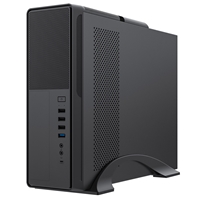 CiT S014C Black Slim Micro ATX/ITX Desktop Case with 300W Power Supply - Canny Clever Group - Affordable Computers, Laptops, Gaming Systems and Entertainment CiT S014C Black Slim Micro ATX/ITX Desktop Case with 300W Power Supply