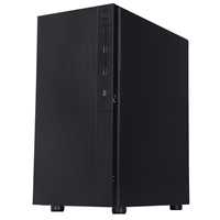 CIT Silent ES Black Mid-Tower Low Noise Computer Case with 2 x 120mm PWM Cooling Fans Included Sound Dampening Material