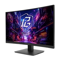 ASRock Phantom Gaming PG27QRT1B 27 Inch QHD (2560 x 1440) Curved 1500R VA Gaming Monitor
