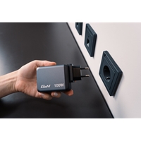 Verbatim (32202) GNC-100 GaN Charger 100W with 2 x USB-C PD 100W / 1 x USB-C PD 65W / 1 x USB-A QC 3.0 (EU/UK/US) - Image 5