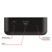 Verbatim (32223) Charge 'n' Go Power Bank Magnetic Wireless Charging 20000mAh Black