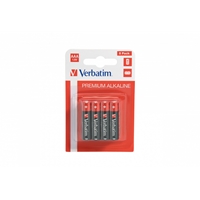 Verbatim (49502) AAA BATTERY ALKALINE 8 PACK (HANGCARD)