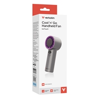 Verbatim (32342) Cool 'n' Go Ice Touch Handheld Fan - Grey/Purple - Image 6