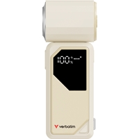 Verbatim (32341) Cool 'n' Go AirJet Handheld Fan - White/Silver