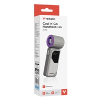 Verbatim (32340) Cool 'n' Go AirJet Handheld Fan - Grey/Purple - Image 6