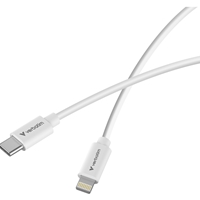 Verbatim (32392) Essentials Sync & Charge USB-C to Lightning Cables (2 pack) Black & White
