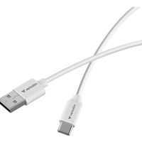 Verbatim (32393) Essentials Sync & Charge USB-A to C Cables (2 pack) Black & White