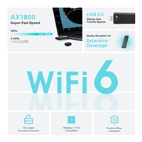 TP-Link Archer TX20U AX1800 High Gain Dual Band Wi-Fi 6 USB Adapter