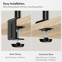 Four Screen Monitor Desk Mount