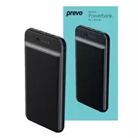 Prevo Slimline Powerbank, SP3012 - Black, USB Type-c, Micro USB