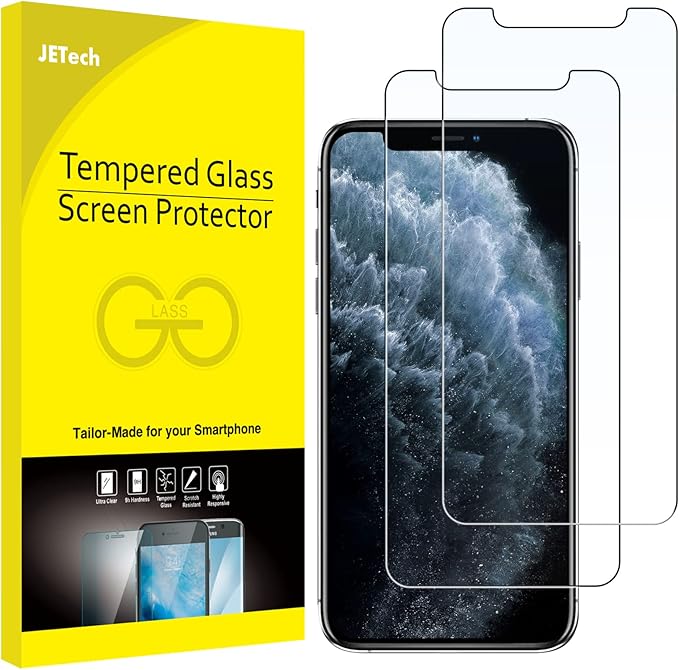 JETech Screen Protector for iPhone 11 Pro Max/Xs Max, 2-Pack