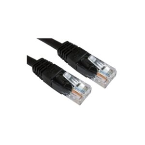 0.25M, CAT5e, Ethernet Cable, UTP, Full Copper, 26AWG, Black