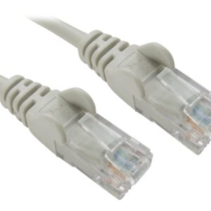 Grey, Network Ethernet, RJ45, Cat5E-CCA, UTP, PATCH, 26AWG, Cable Lead, 1m