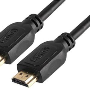 Premium High Speed HDMI Lead, Male to Male, Gold Connectors, 3m, Black