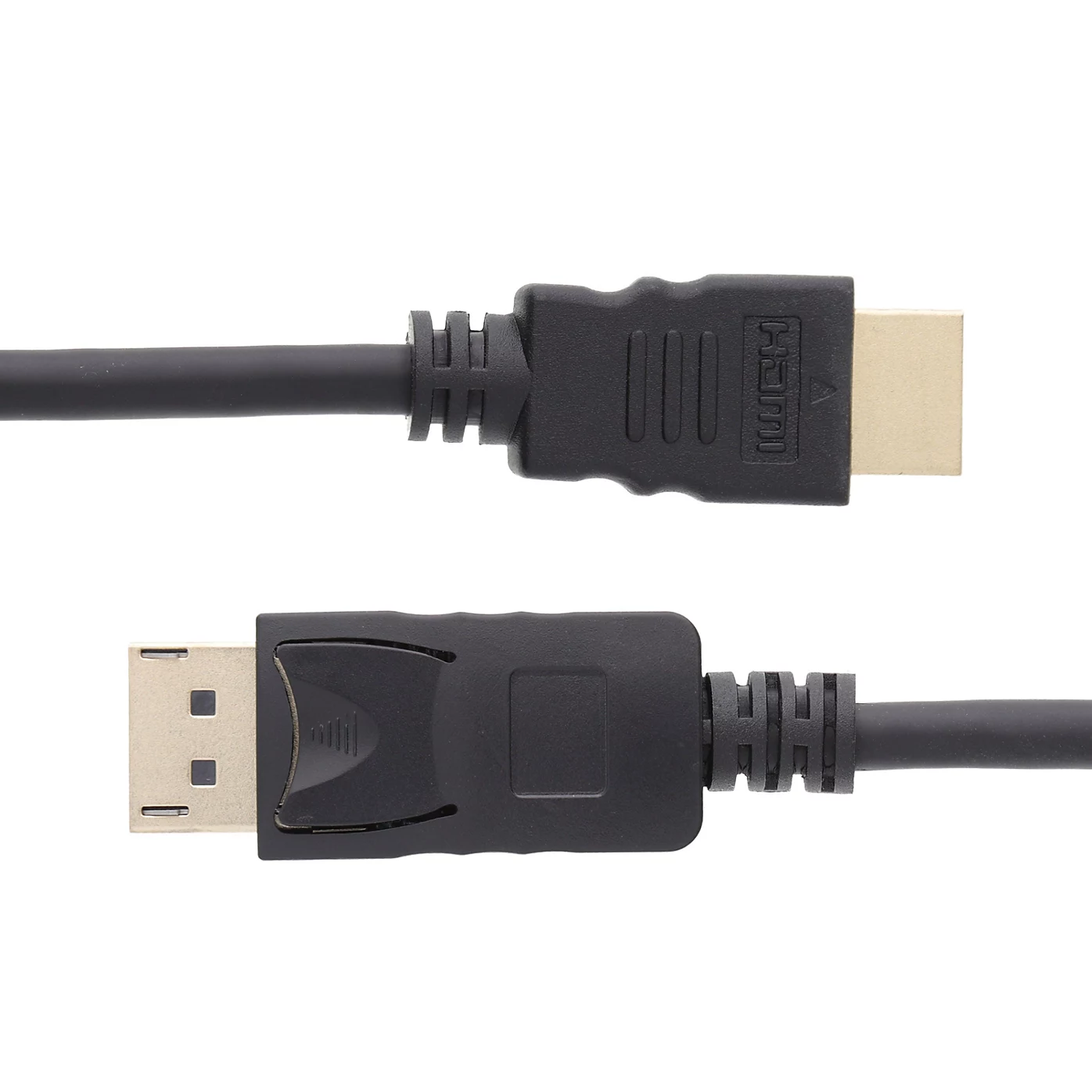 kenable-locking-displayport-plug-pc-laptop-to-hdmi-male-plug-display-monitor-tv-cable-2m