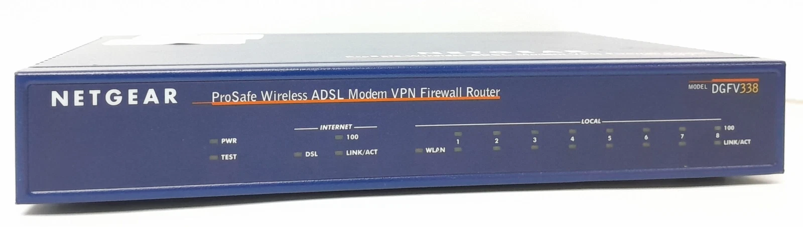 Netgear VPN Firewall Router Wireless ADSL Modem 8 Port Prosafe DGFV338